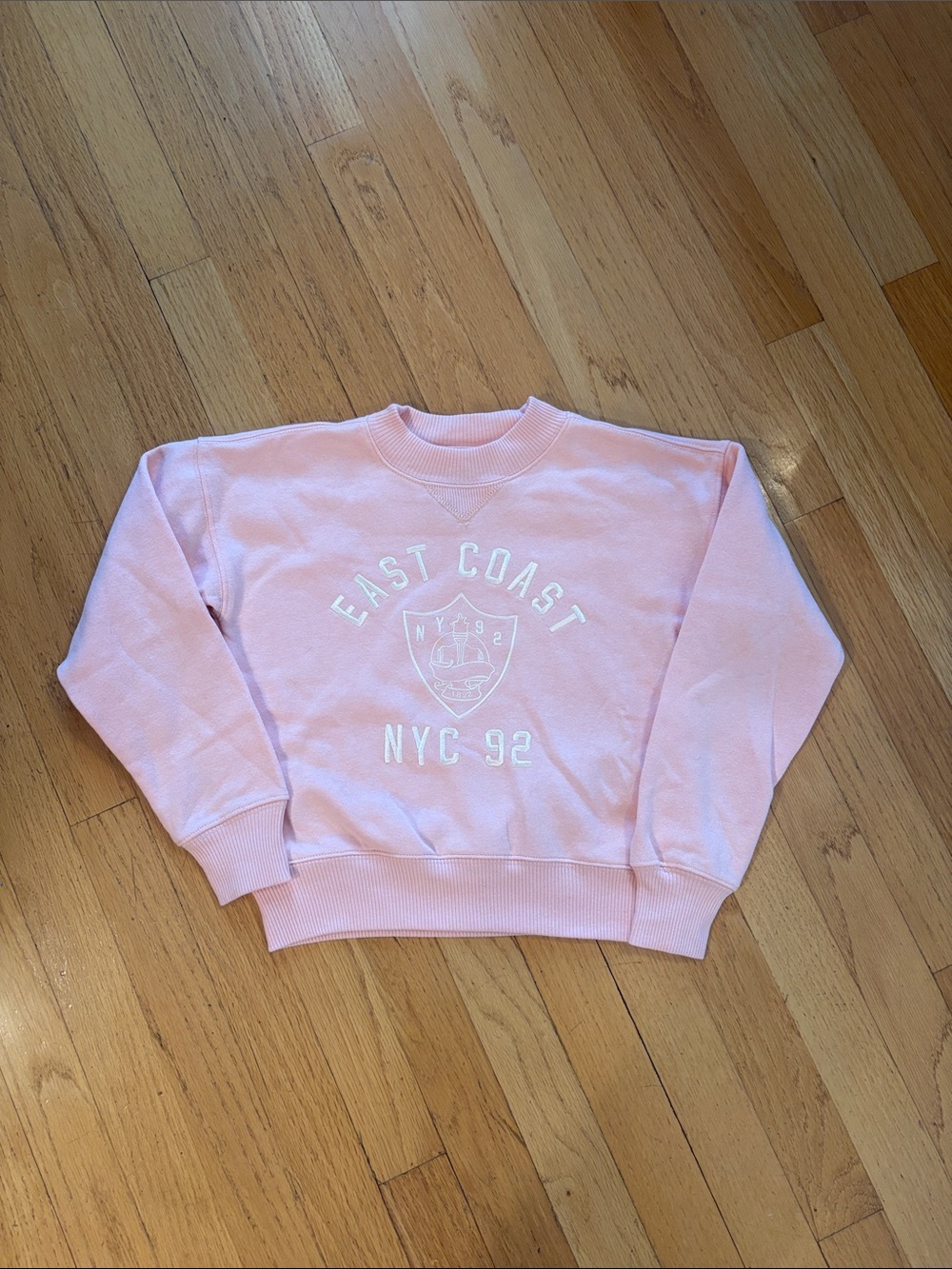 abercrombie kids Pink 'East Coast NYC 92' Crew Sweatshirt